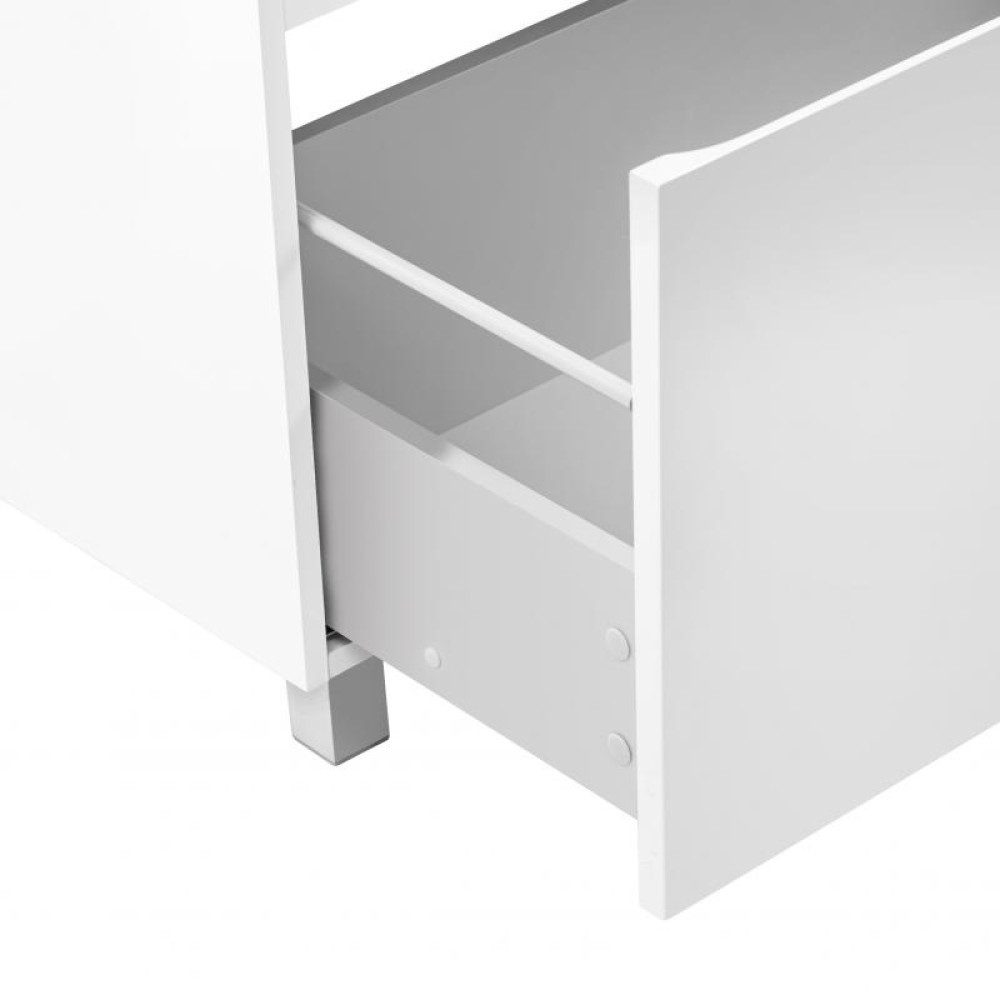Комплект Qtap Albatross 710х825х460 White тумба підлогова + раковина врізна QT0171TN700D3070CW