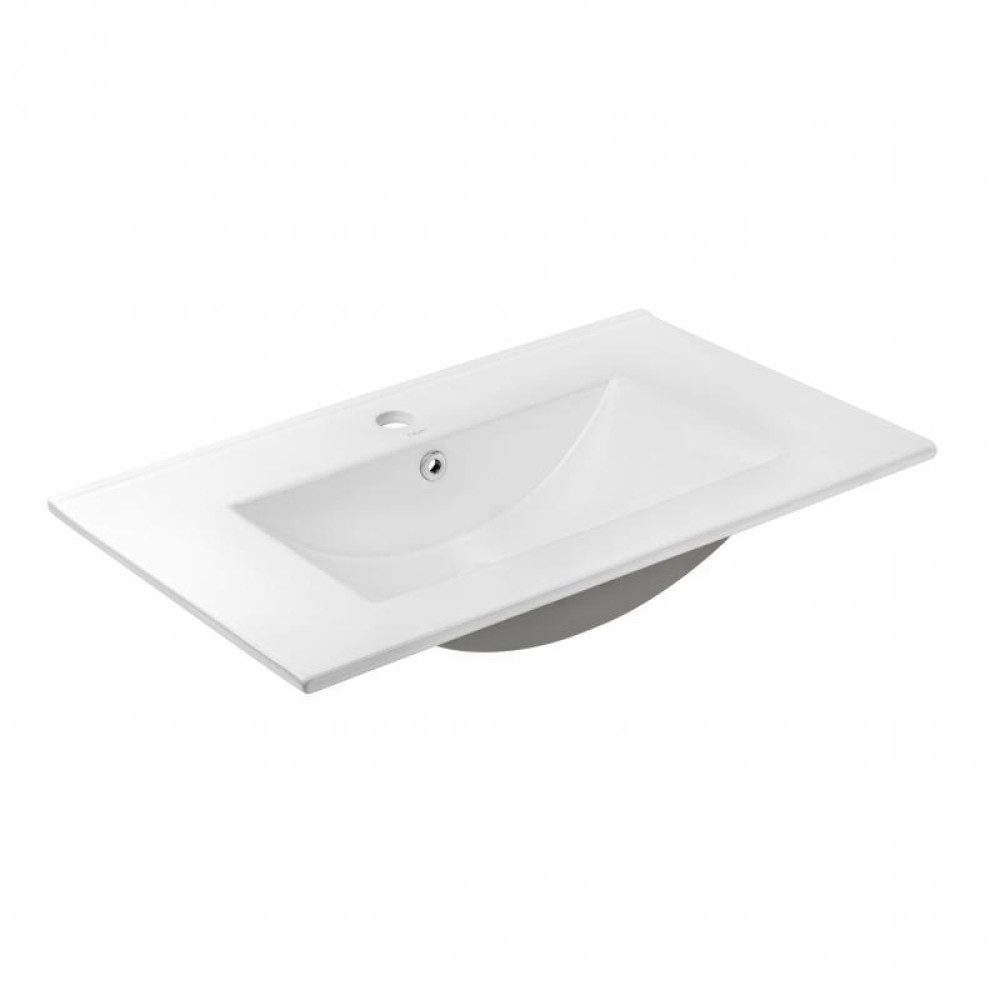 Комплект Qtap Albatross 710х825х460 White тумба підлогова + раковина врізна QT0171TN700D3070CW