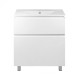Комплект Qtap Albatross 710х825х460 White тумба підлогова + раковина врізна QT0171TN700D3070CW