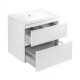 Комплект Qtap Albatross 710х725х460 White тумба підвісна + раковина врізна QT0172TP700D3070CW