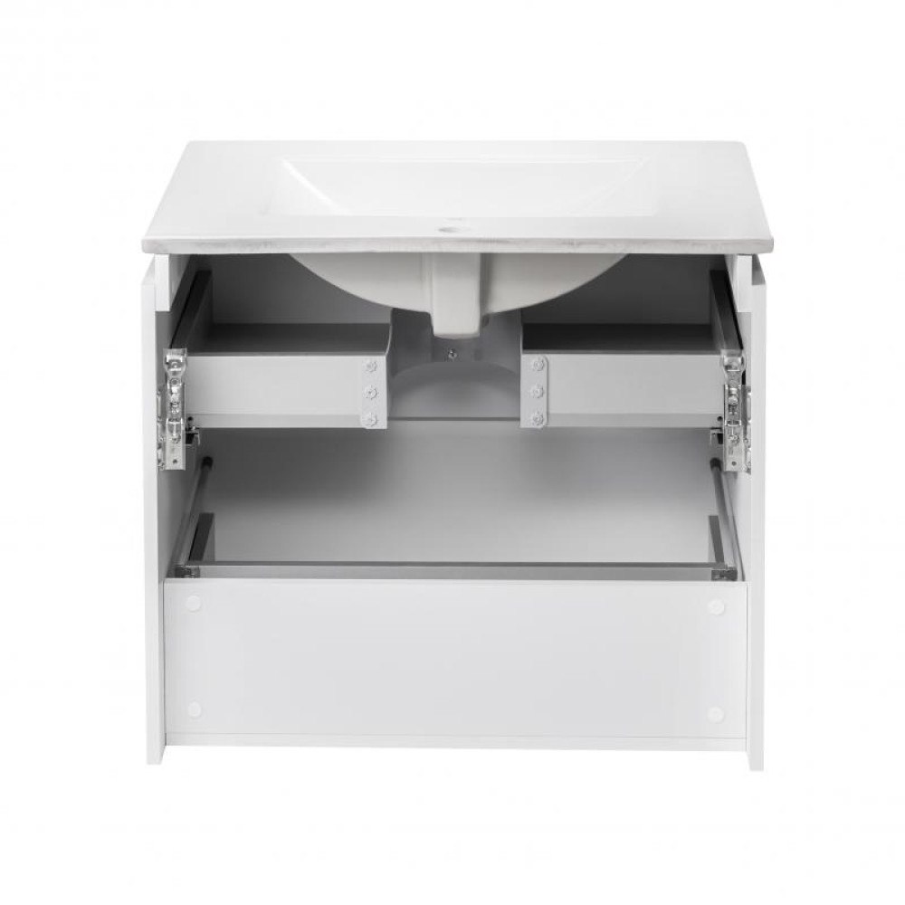 Комплект Qtap Albatross 710х725х460 White тумба підвісна + раковина врізна QT0172TP700D3070CW
