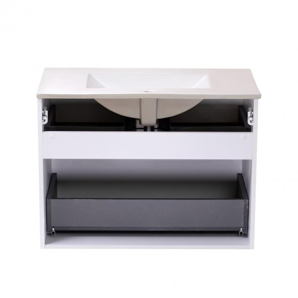 Комплект Qtap Scorpio 810х585х460 White тумба підвісна + раковина врізна QT1472TPВ8013080CW