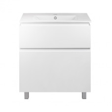 Комплект Qtap Albatross 810х825х460 White тумба підлогова + раковина врізна QT0171TN800D3080CW