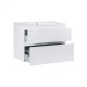 Комплект Qtap Albatross White тумба підвісна + раковина врізна QT0172TP800D3080CW