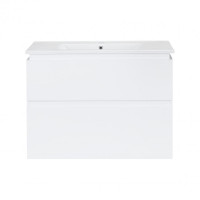 Комплект Qtap Albatross White тумба підвісна + раковина врізна QT0172TP800D3080CW