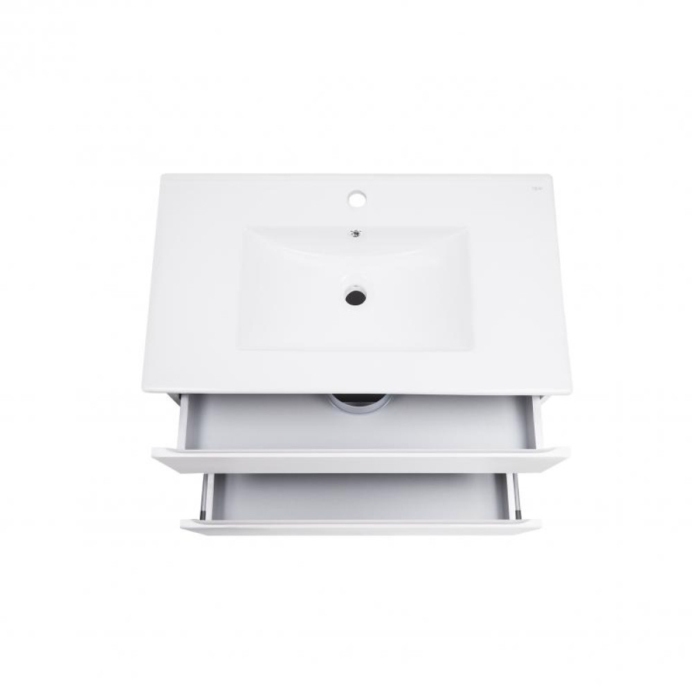 Комплект Qtap Albatross White тумба підвісна + раковина врізна QT0172TP800D3080CW