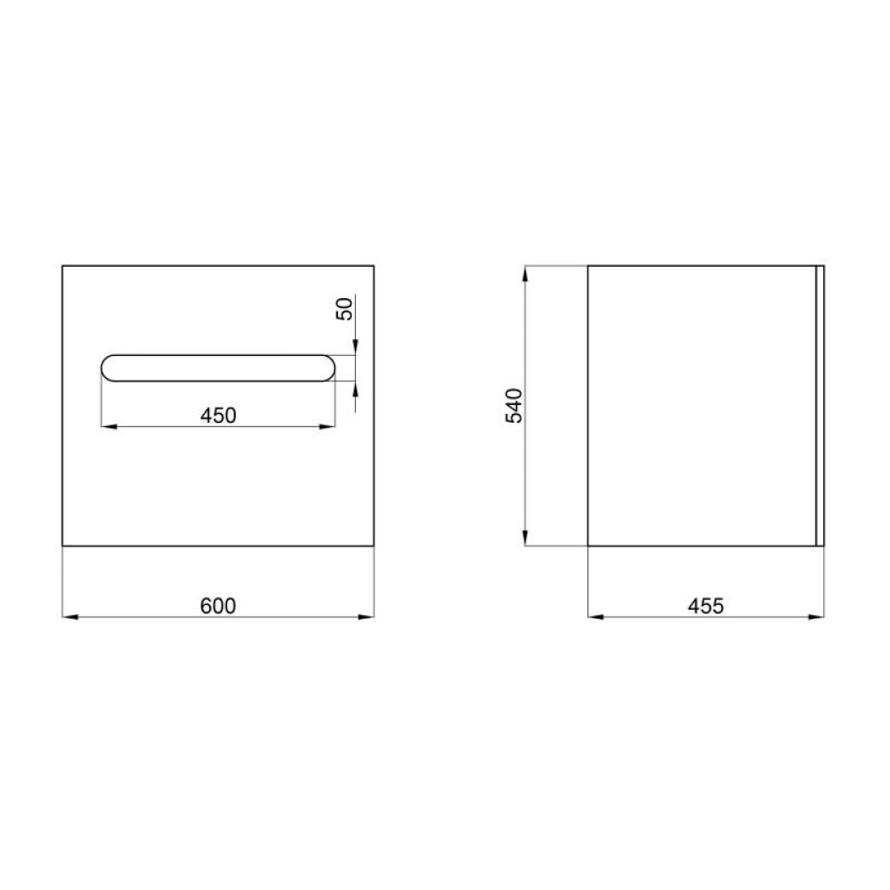 Тумба підвісна Qtap Virgo 600х580х437 White / Whitish oak QT1874TPА601W