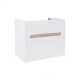 Тумба підвісна Qtap Virgo 700х580х437 White / Whitish oak QT1874TPА701W