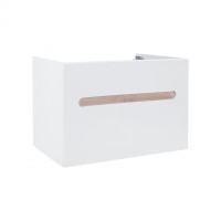Тумба подвесная Qtap Virgo White/Whitish oak QT1874TPА801W