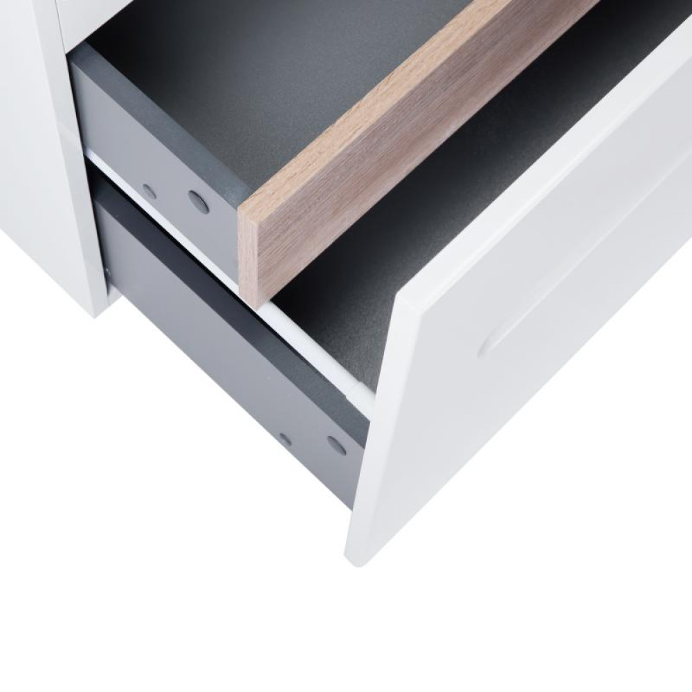 Тумба підвісна Qtap Virgo White/Whitish oak QT1874TPА801W