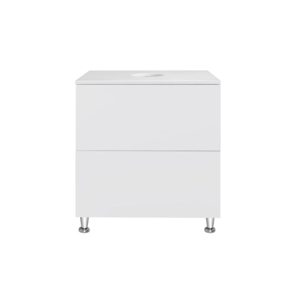 Тумба підлогова Qtap Tern White зі стільницею QT1780TNL601W