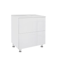 Тумба підлогова Qtap Tern White зі стільницею QT1780TNL601W