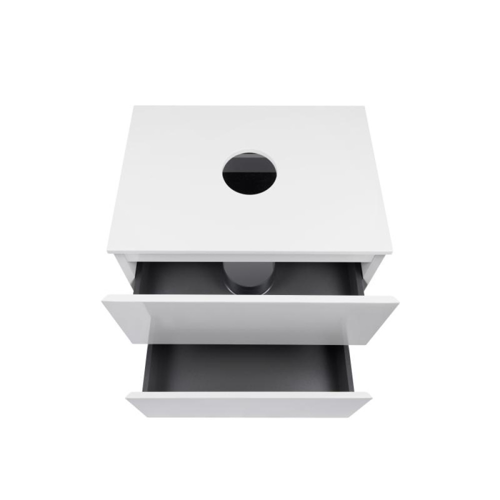 Тумба підлогова Qtap Tern White зі стільницею QT1780TNL601W
