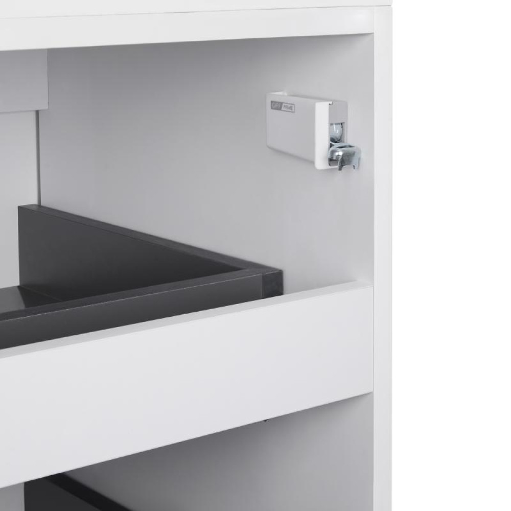 Тумба підлогова Qtap Tern White зі стільницею QT1780TNL601W