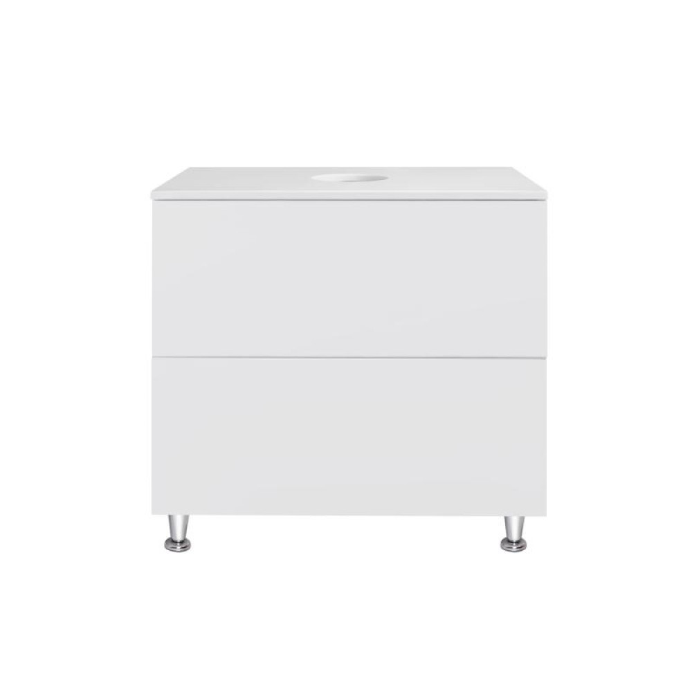 Тумба підлогова Qtap Tern White зі стільницею QT1780TNL701W