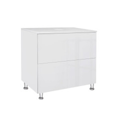 Тумба підлогова Qtap Tern White зі стільницею QT1780TNL701W