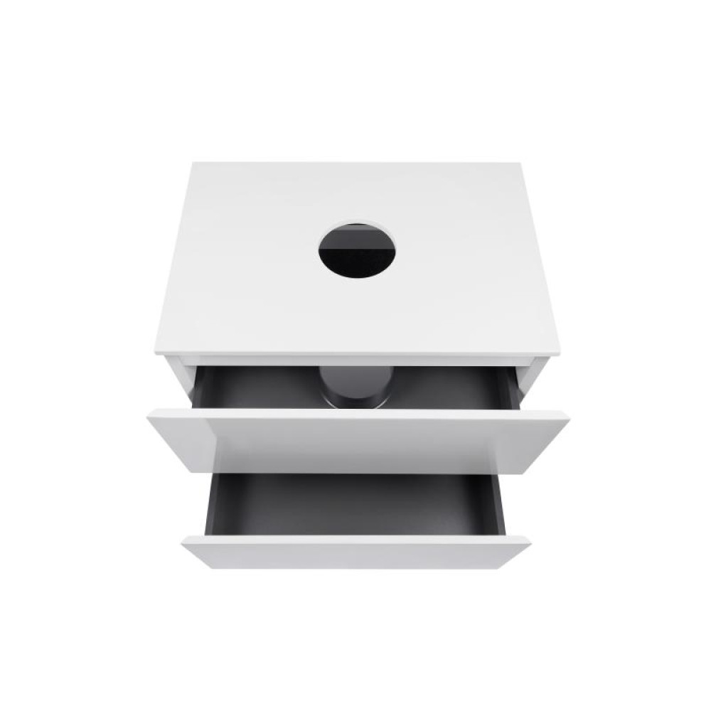 Тумба підлогова Qtap Tern White зі стільницею QT1780TNL701W