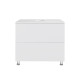 Тумба підлогова Qtap Tern White зі стільницею QT1780TNL801W