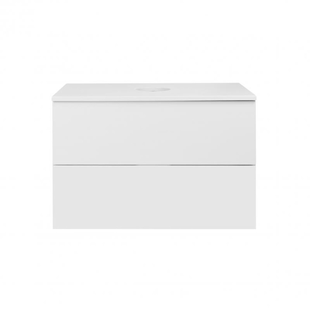 Тумба підвісна Qtap Tern White зі стільницею QT1779TPL701W