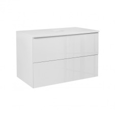 Тумба подвесная Qtap Tern White со столешницей QT1779TPL701W