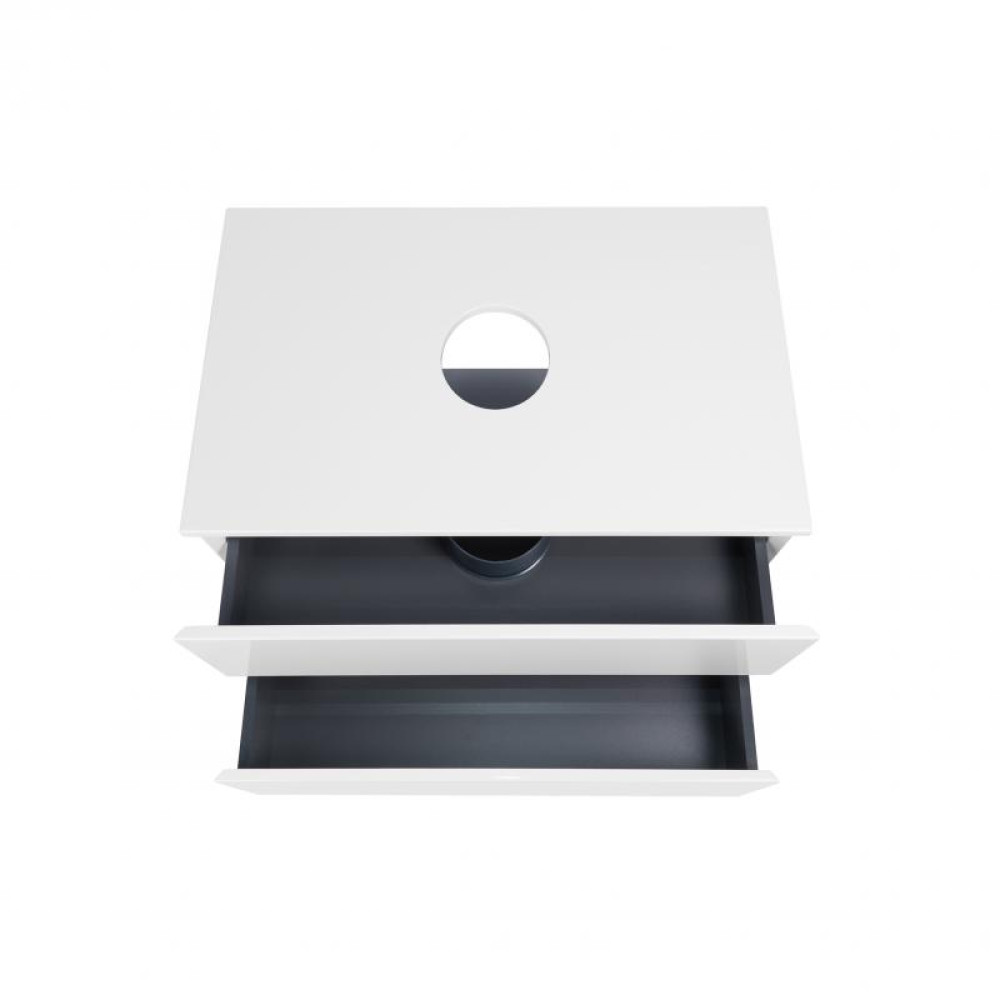 Тумба підвісна Qtap Tern White зі стільницею QT1779TPL701W