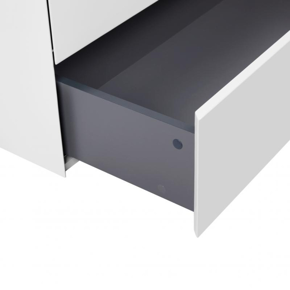 Тумба підвісна Qtap Tern White зі стільницею QT1779TPL701W