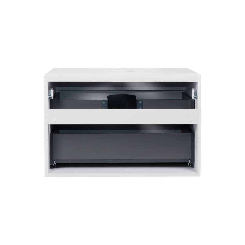 Тумба підвісна Qtap Tern White зі стільницею QT1779TPL701W