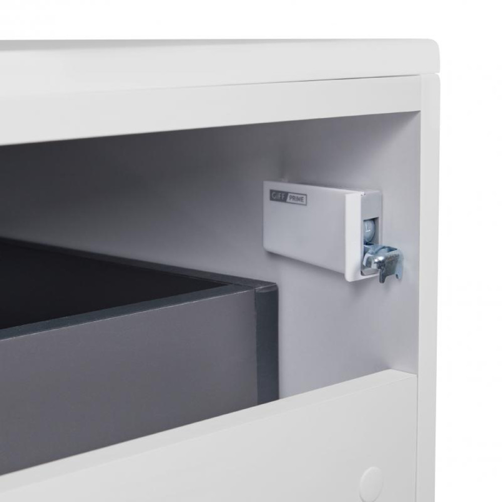 Тумба підвісна Qtap Tern White зі стільницею QT1779TPL701W