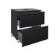 Тумба для підлоги Qtap Tern Matt black зі стільницею QT1780TNL602MB