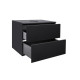Тумба підвісна Qtap Tern Matt black зі стільницею QT1779TPL602MB