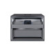 Тумба підвісна Qtap Tern Matt black зі стільницею QT1779TPL602MB