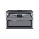 Тумба підвісна Qtap Tern Matt black зі стільницею QT1779TPL702MB