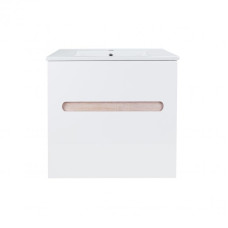 Комплект Qtap Virgo тумба підвісна + раковина врізна QT1872TPА6013060CW