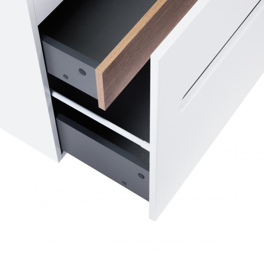 Комплект Qtap Virgo тумба підвісна + раковина врізна QT1872TPА6013060CW