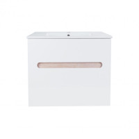 Комплект Qtap Virgo тумба подвесная + раковина врезная QT1872TPА7013070CW