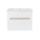 Комплект Qtap Virgo White/Whitish oak підвісна тумба + раковина врізна QT1872TPА8013080CW