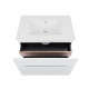 Комплект Qtap Virgo White/Whitish oak підвісна тумба + раковина врізна QT1872TPА8013080CW