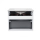 Комплект Qtap Virgo White/Whitish oak підвісна тумба + раковина врізна QT1872TPА8013080CW