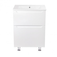 Комплект Qtap Scorpio 605х825х460 White тумба підлогова + раковина врізна QT1471TNВ6013060CW