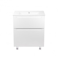 Комплект Qtap Scorpio 710х825х460 White тумба підлогова + раковина врізна Qtap Scorpio QT1471TNВ7013070CW