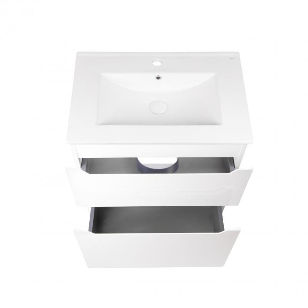 Комплект Qtap Scorpio 710х825х460 White тумба підлогова + раковина врізна Qtap Scorpio QT1471TNВ7013070CW