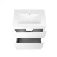 Комплект Qtap Scorpio 710х825х460 White тумба підлогова + раковина врізна Qtap Scorpio QT1471TNВ7013070CW