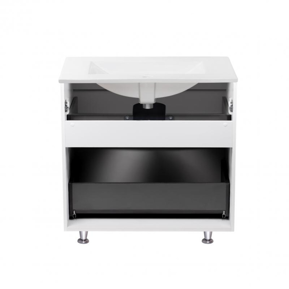 Комплект Qtap Scorpio 710х825х460 White тумба підлогова + раковина врізна Qtap Scorpio QT1471TNВ7013070CW