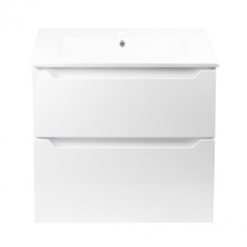 Комплект Qtap Scorpio 710х585х460 White тумба підвісна + раковина врізна QT1472TPВ7013070CW