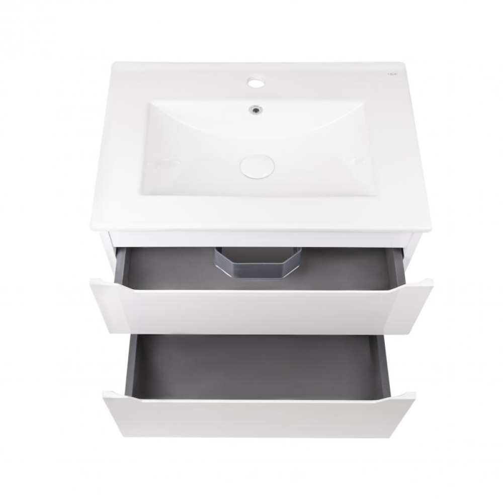 Комплект Qtap Scorpio 710х585х460 White тумба підвісна + раковина врізна QT1472TPВ7013070CW