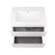 Комплект Qtap Scorpio 710х585х460 White тумба підвісна + раковина врізна QT1472TPВ7013070CW