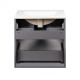 Комплект Qtap Scorpio 605х585х460 Graphite тумба підвісна + раковина врізна QT1472TPВ6023060CG