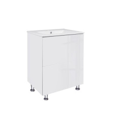 Комплект Qtap Tern White тумба підлогова + раковина врізна QT1771TNL6013060CW