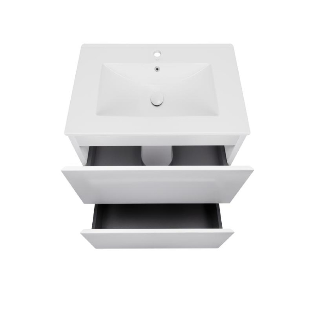 Комплект Qtap Tern White тумба підлогова + раковина врізна QT1771TNL6013060CW