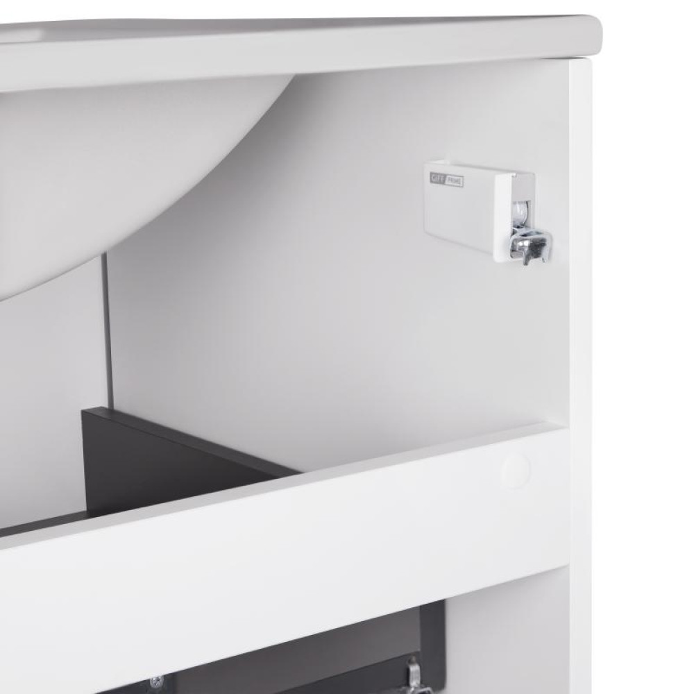 Комплект Qtap Tern White тумба підлогова + раковина врізна QT1771TNL6013060CW